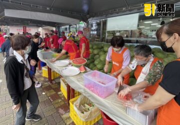 力挺花蓮瓜農　板橋區農會活力超市前今、明行銷壽豐果艷西瓜