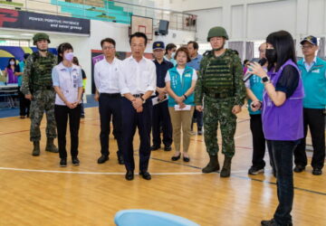 中部萬安47號演習　嘉義縣長翁章梁視察防災演練