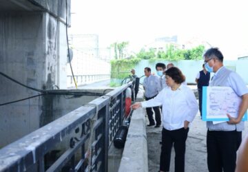 凱米颱風發佈陸警　嘉義市長黃敏惠視察防颱整備