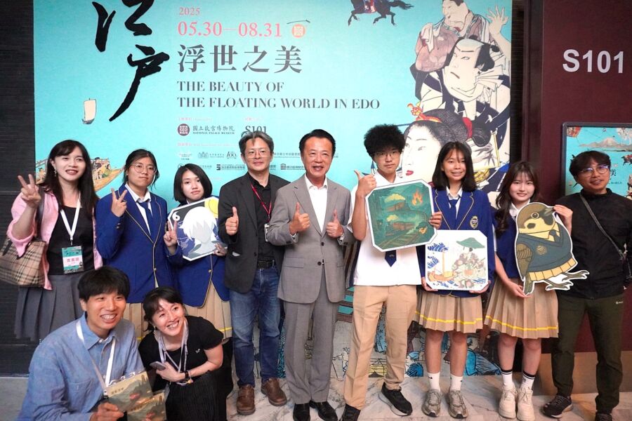 嘉科實中參與故宮南院「江戶浮世之美」特展　展現數位藝術創作力