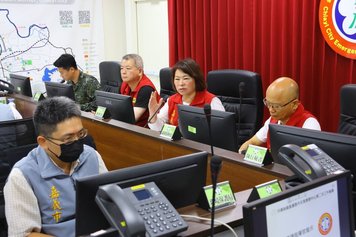 丹娜絲颱風強襲嘉義　市長黃敏惠：全力動員投入災後重建