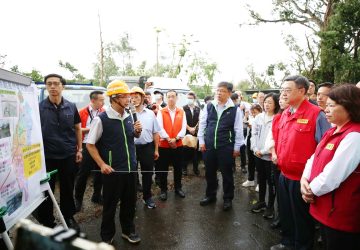 行政院長卓榮泰南下嘉義勘災　黃敏惠盼盡速恢復電力