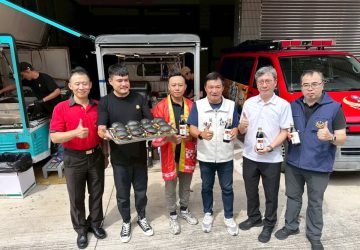 暖心馳援！嘉市議員陳家平攜手環島漢堡達人慰勞救災英雄