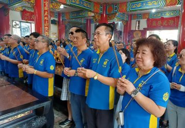 濟公廟門生93輛賓士車齊聚水上奉天宮　為花蓮光復鄉災區祈福