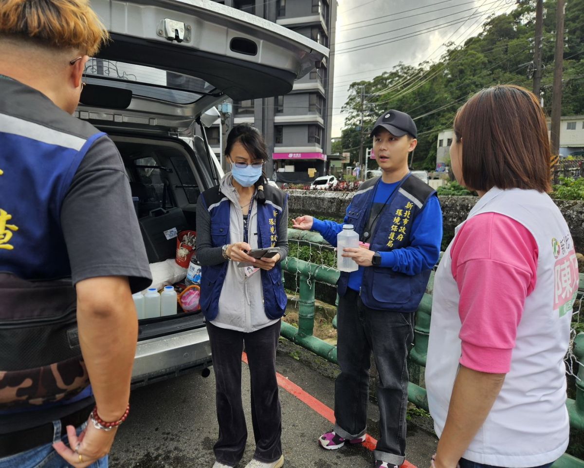 新店五重溪驚現螢光綠　陳乃瑜促強化科技稽查守護水環境