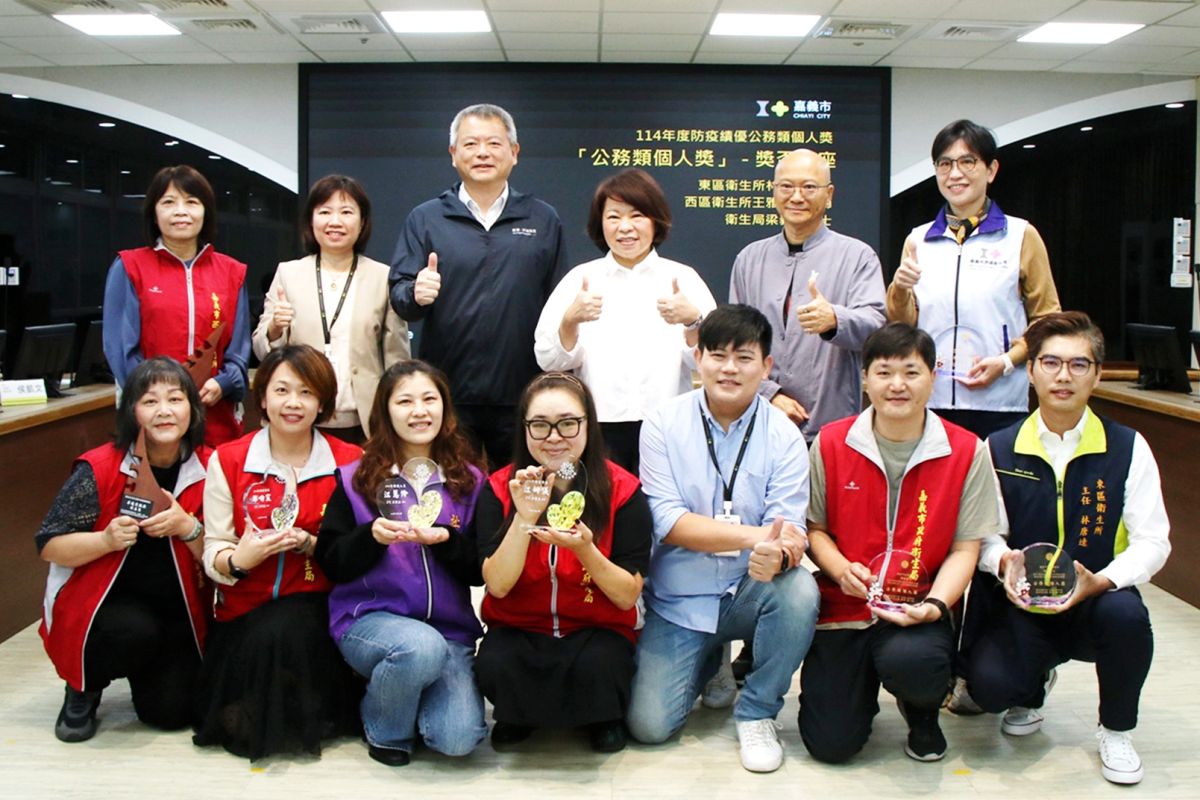 嘉義市專業力全國發光　榮獲全國三大領域個人獎項