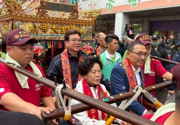 侯友宜參拜樹林濟安宮五朝圓醮　保生大帝遶境祈安