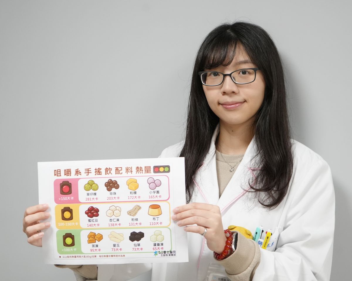 咀嚼系手搖飲熱量爆表 臺北醫院營養師教你聰明加料
