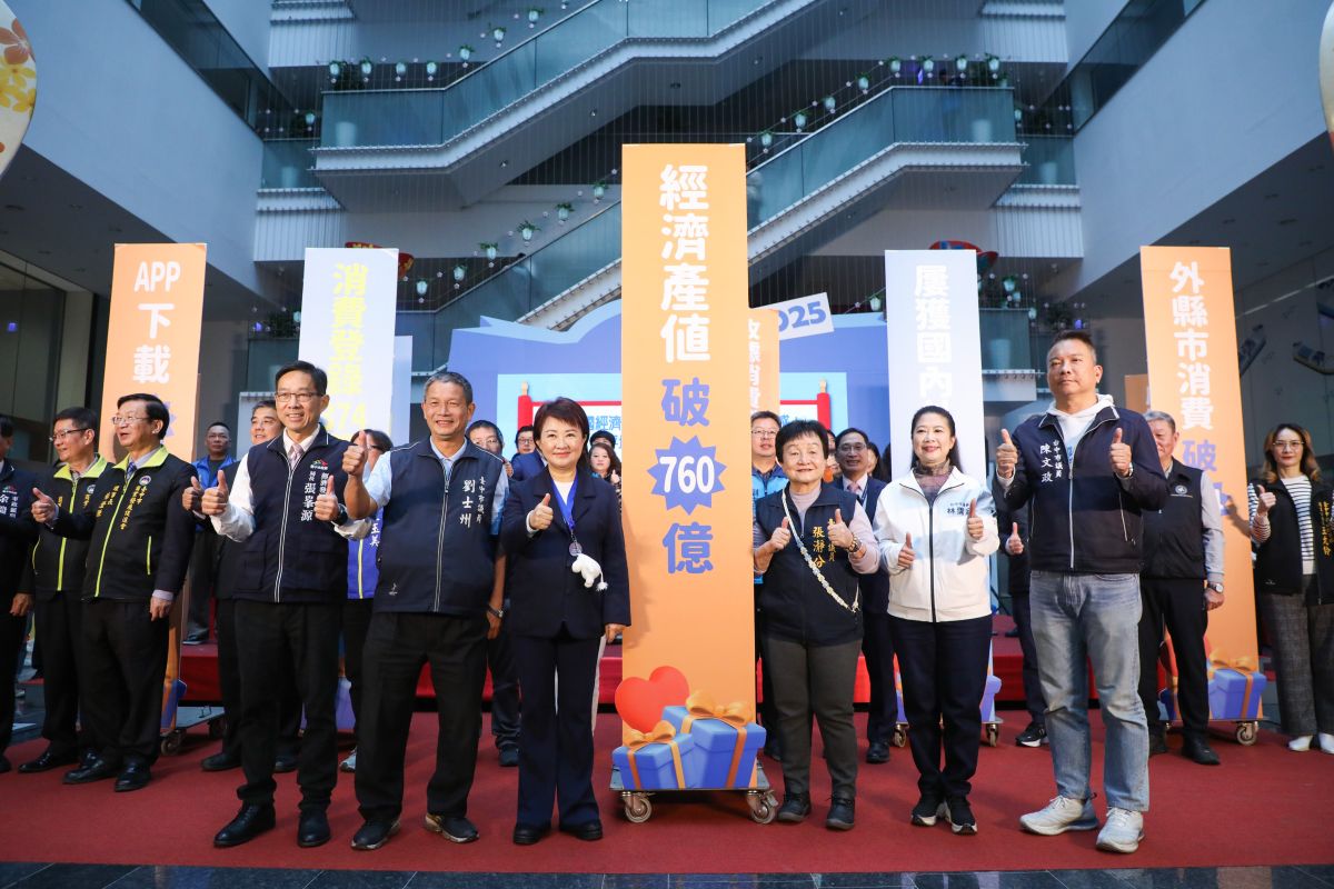 台中購物節登錄金額374億元再創新高！盧市長抽出千萬好宅　揭10大經濟亮點、全年拚經濟不停歇