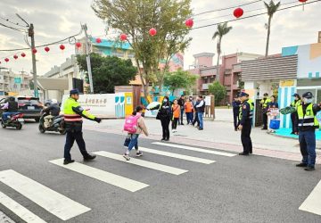 因應全中運！嘉縣提前開學-警方執行護童勤務