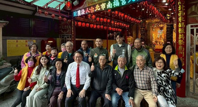 林右昌低調走訪中正萬華　被視為力挺張銘祐重要指標