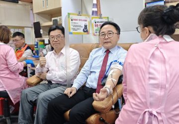 朴子醫院舉辦挽袖捐血活動　醫起熱血迎新春傳愛心