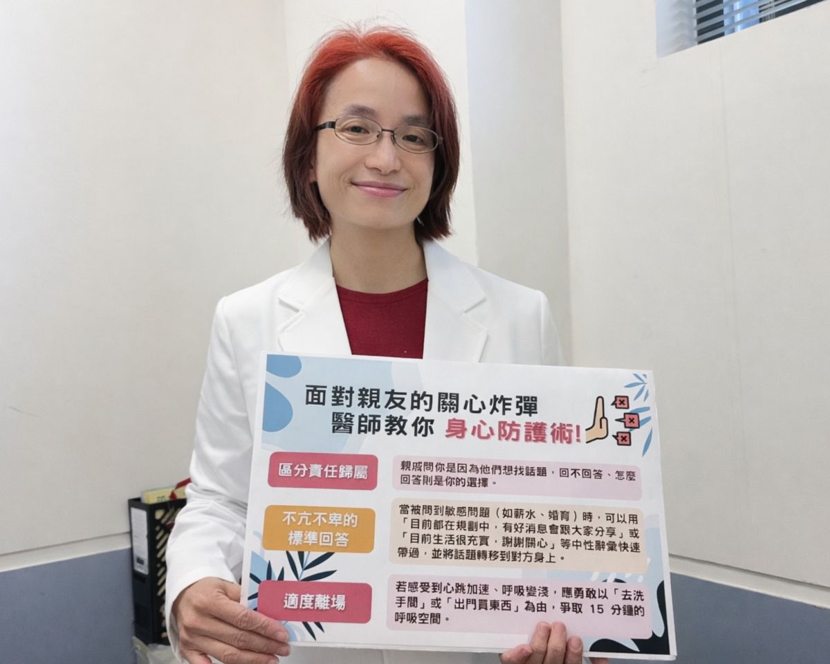 春節壓力爆表非心理作用　恩主公醫院揭身心疼痛真相