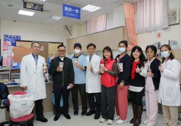 挺醫護　童子瑋除夕送暖部立基隆醫院