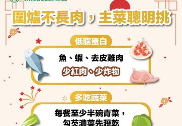 年菜聰明吃不發胖　亞東醫院營養師授3原則