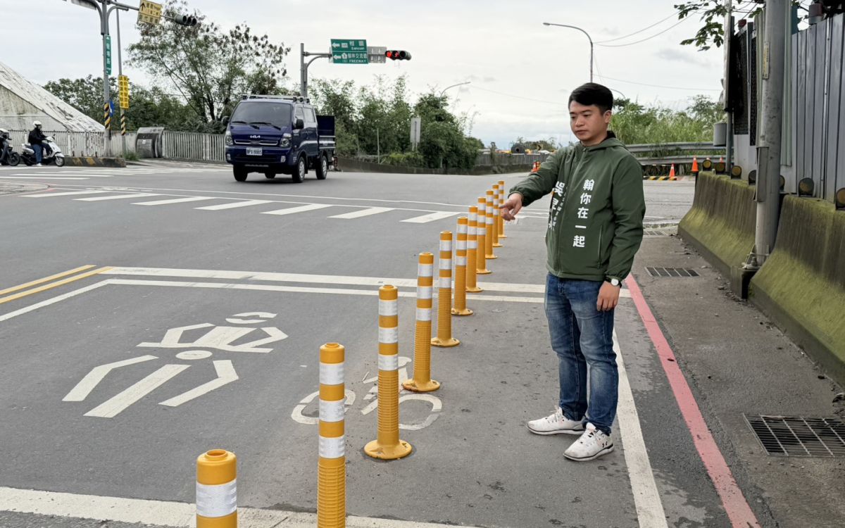 三峽佳興路防撞桿惹議　吳昇翰批設計缺配套恐成路障