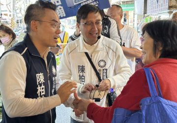 洪孟楷送強棒力挺　陳柏翰掃街拚永和出線