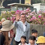 李四川參拜林口竹林山觀音寺　傾聽基層拚市政願景