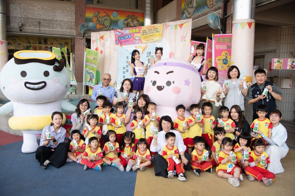 企業愛心送暖校園 市長黃敏惠:落實勤洗手遠離腸病毒