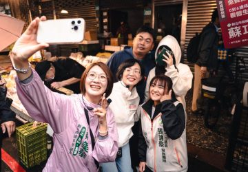 蘇巧慧與蔡美華市場拜票　新北隊合擊拚支持