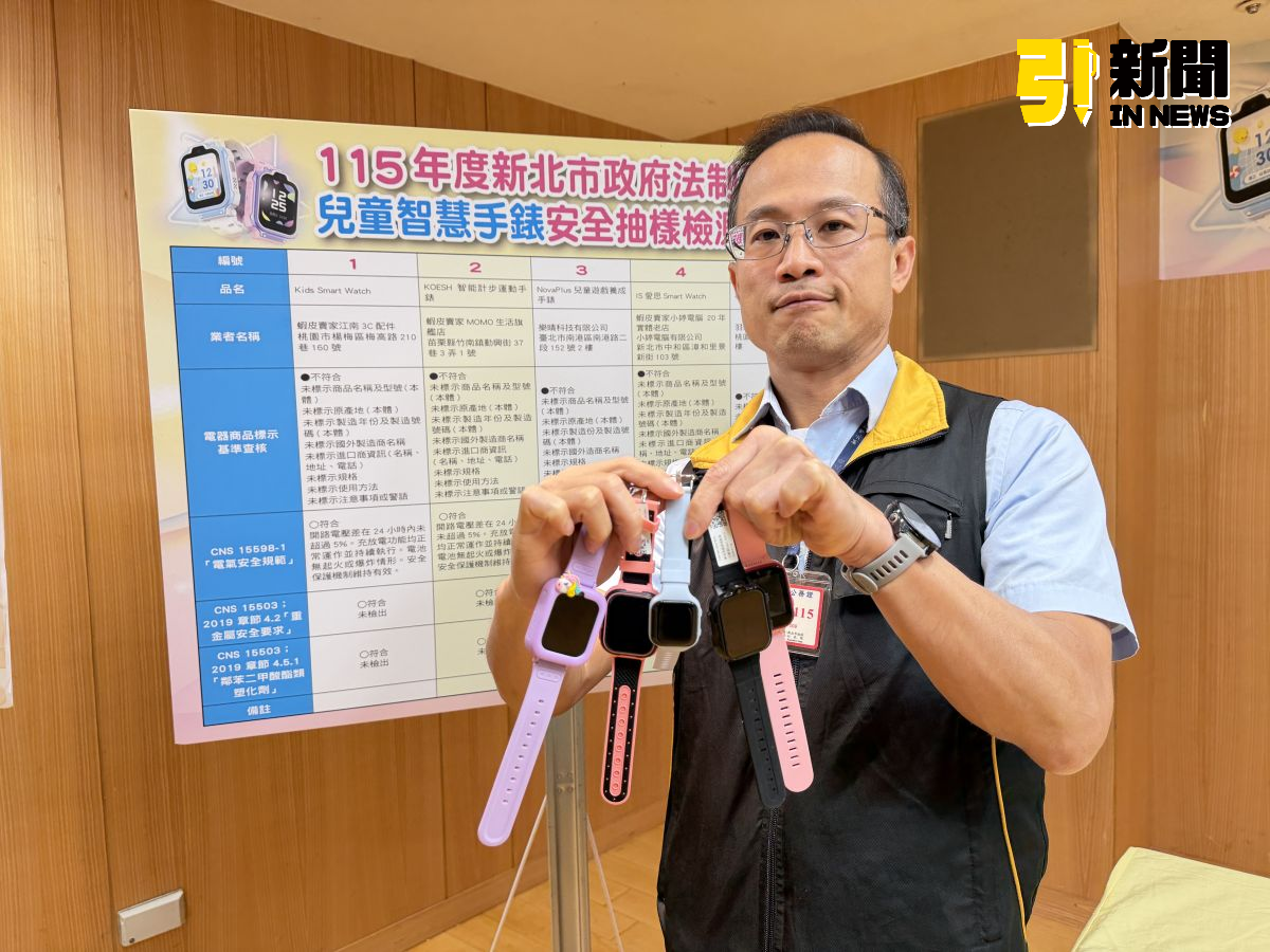 兒童智慧手錶查核　消保官：安全過關但標示全違規