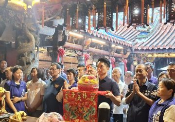 蔣萬安南下朴子配天宮參拜　吳品叡：嘉義需要更多力量一起向前