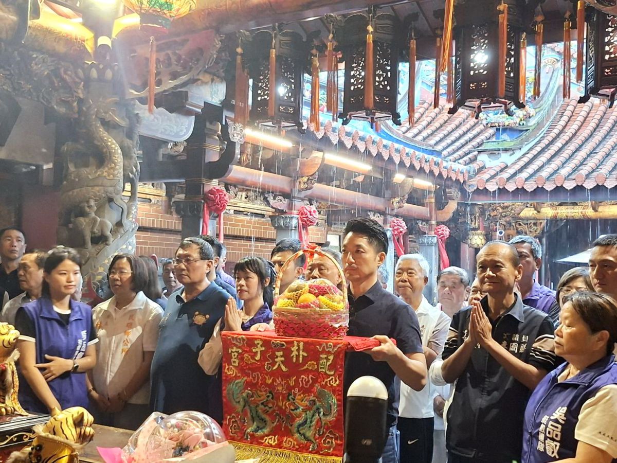蔣萬安南下朴子配天宮參拜　吳品叡：嘉義需要更多力量一起向前