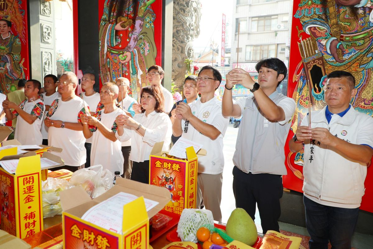 福德正神聖誕！市長黃敏惠參拜四城門土地公祈願市民闔家平安