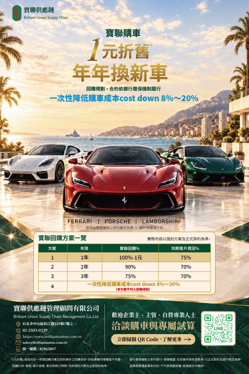 超跑玩家買車換車樂得輕鬆-「寶聯」購車整合面面俱到