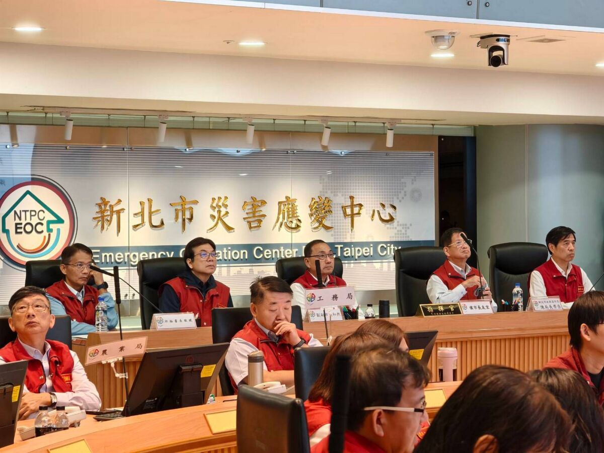 薔琵颱風明早侵襲新北　侯友宜下令一級開設強化防災