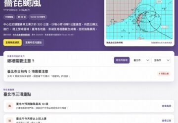 颱風-total-solution！台灣前進「薔琵颱風戰情室」線上陪你防災